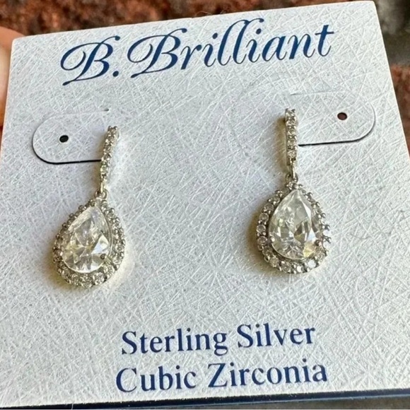 Anthropologie 925 Sterling Silver Dangle Earrings NWT - Picture 3 of 4